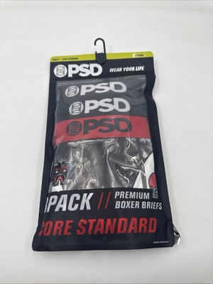 PSD Core Standard 3 pack Boxer Briefs Underwear Money Patch Men's Various Sizes