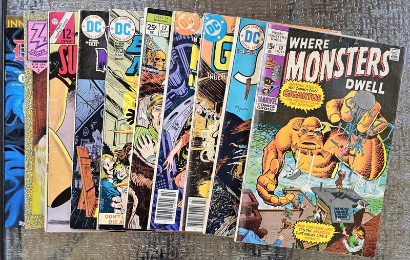 Vintage Bronze Age Horror Comic Lot Of 10 DC Witching Hour Marvel Lady Death Key