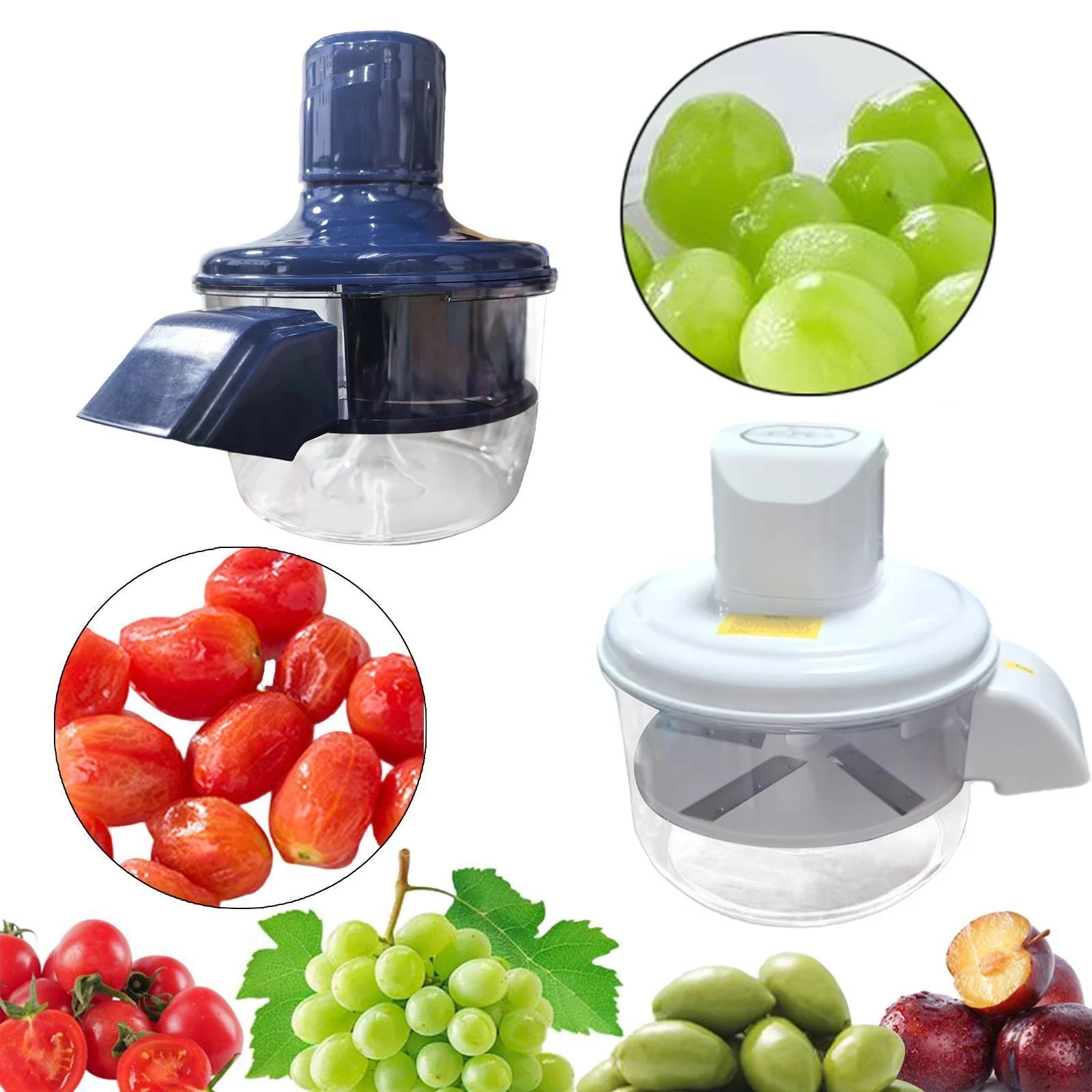 Electric Grape Peeling Machine, Automatic Peeling Tool for Small Fruits, Easy to