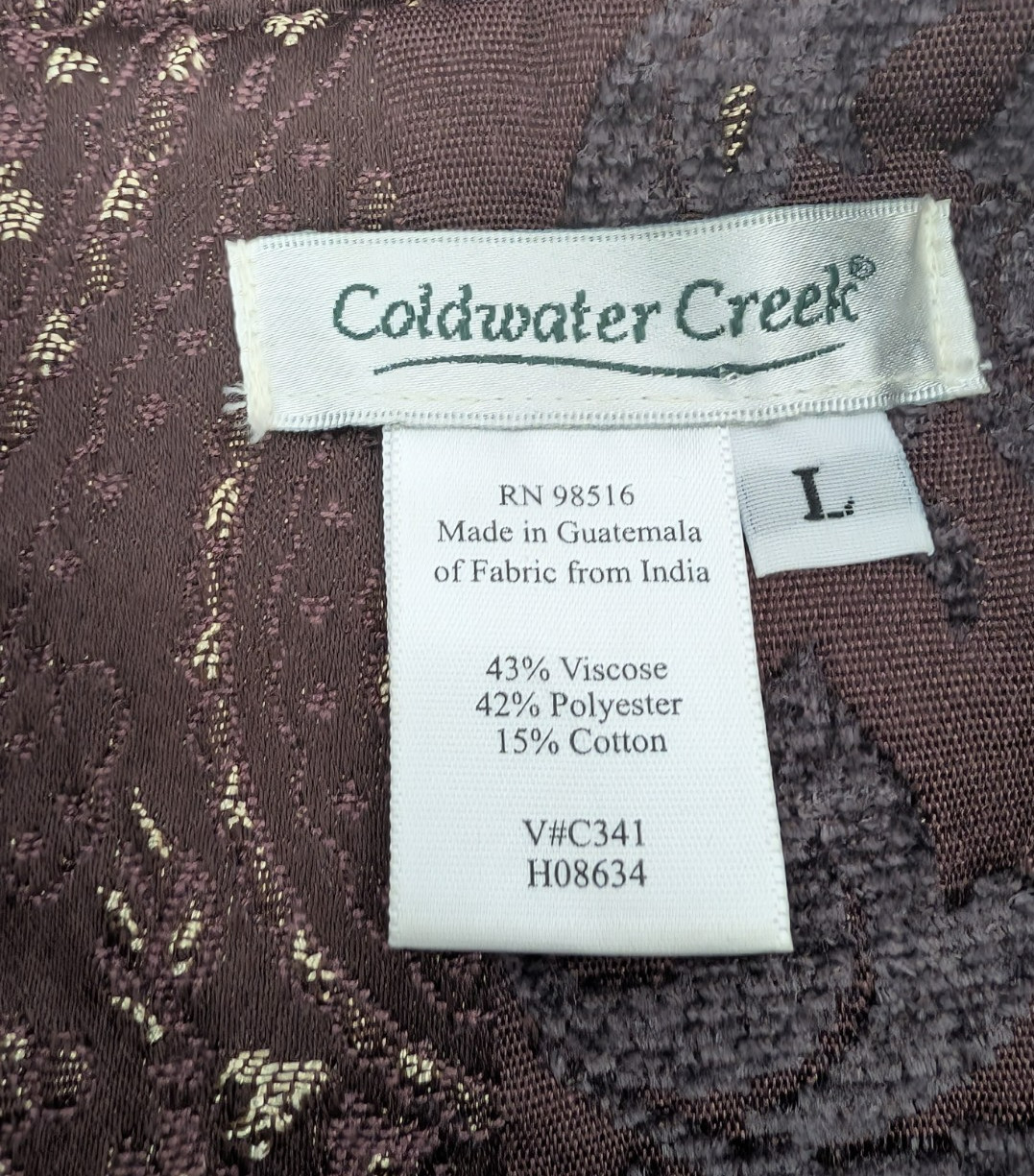 Coldwater Creek Jacket Patchwork Textured Brocade… - image 6