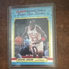 Fleer Michael Jordan Chicago Bulls Superstar Sticker #7 1988-89 NBA Card