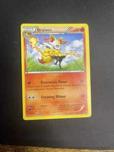 Braixen ⭐️ 12/124 - 2016 XY Fates Collide - Pokemon Card TCG p1B