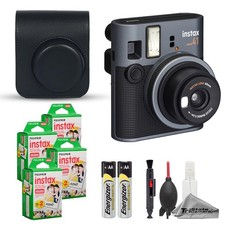 Fujifilm Instax Mini 41 Camera Black w/ Case, 80 Film  Cleaning Kit