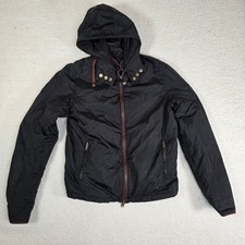 Vintage Gucci Nylon Hooded Black Jacket Size 48 Us Size 12