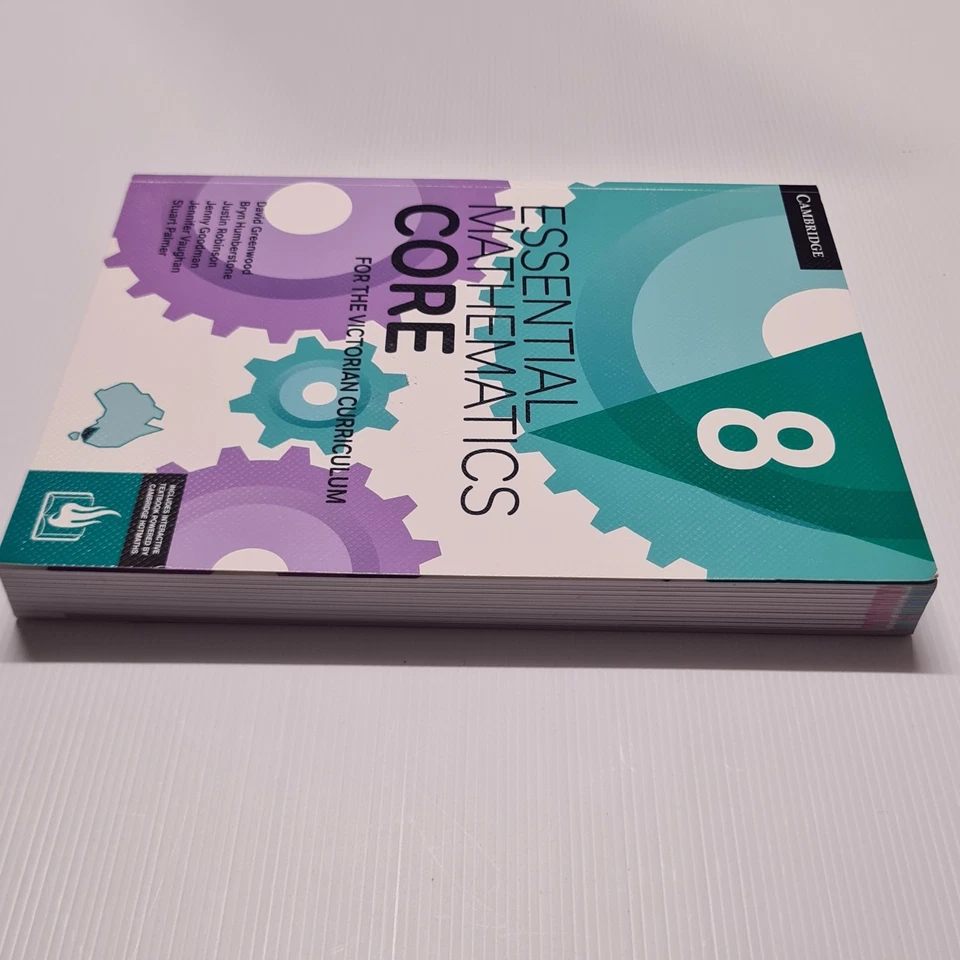 Essential Mathematics Core 8 Victorian Curriculum Cambridge Textbook Year 8 Math - Image 4 of 4