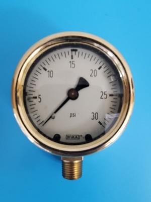 WIKA 0-30 PSI Liquid Filled Gauge New, No Box