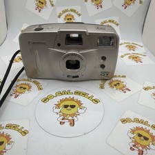 Canon Snappy QT Date 35mm Film Camera Point Shoot 32mm Lens Silver Working