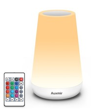 Rechargeable LED Night Light, Touch  Remote Control Bedside Lamp with 13 Col...