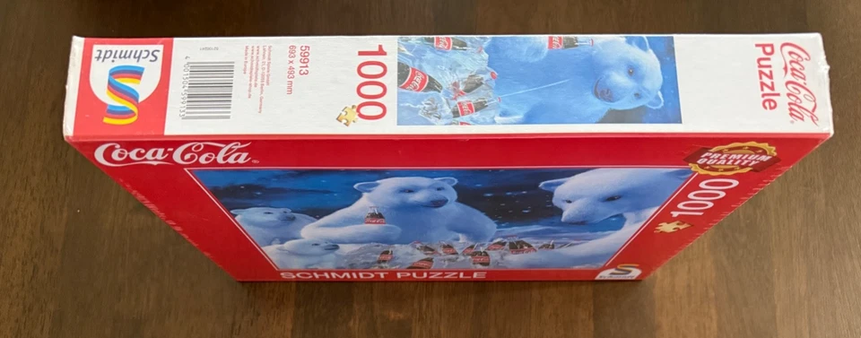 Rompecabezas Schmidt "Coca Cola Polar Bears" 1000 piezas - RARO - NUEVO SELLADO Foto 3 de 4
