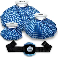 Ice Bags for Injuries, Classic No-Leak Elastic Breathable Ice Pack, Cold and Hea