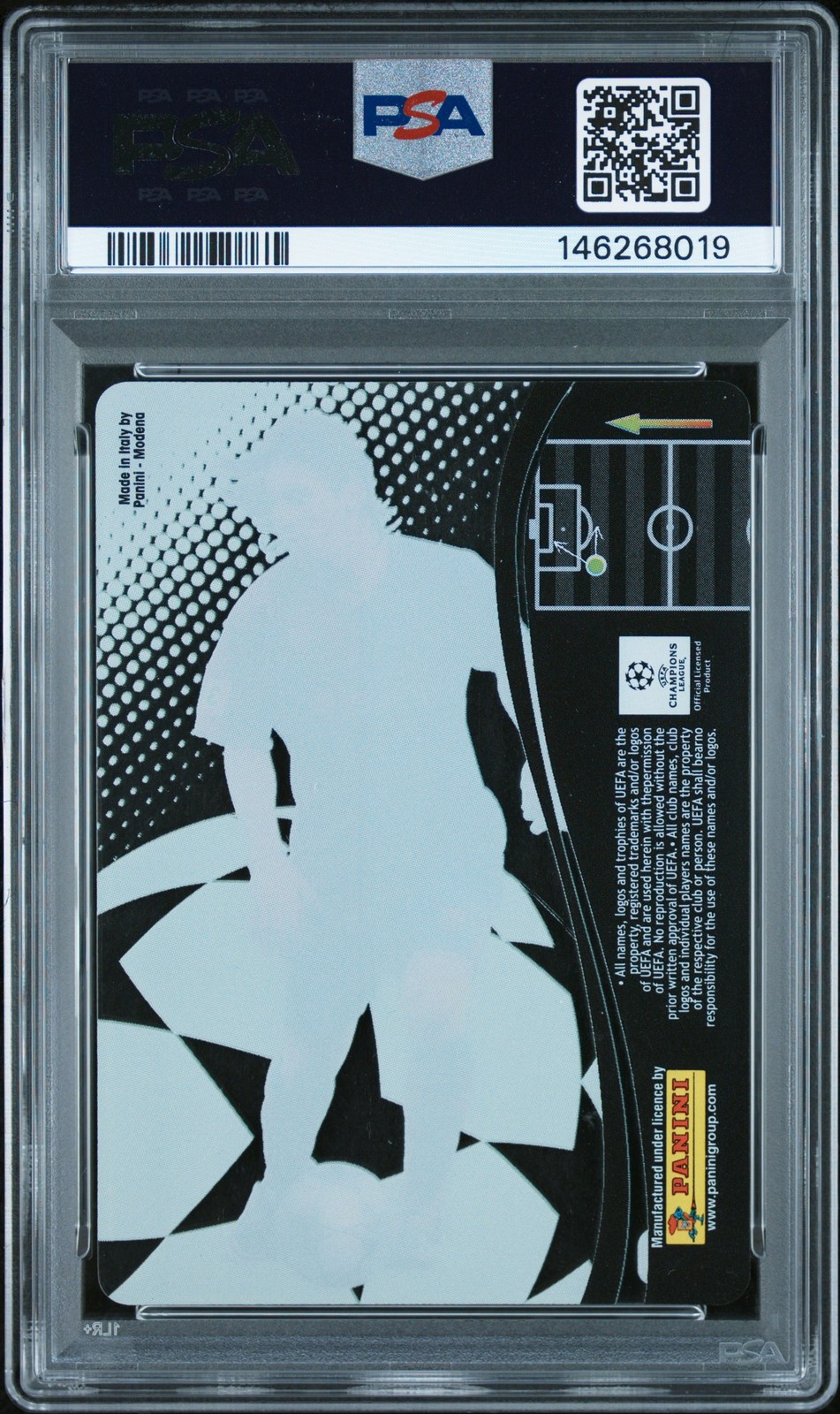 2008-09 PANINI CHAMPIONS LEAGUE TRADING CARD GAME #217 LIONEL MESSI PSA 9 view 2