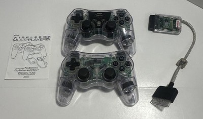 Two Nyko Wireless Controllers & One Receiver for PlayStation 2 TESTED w/ Manual!
