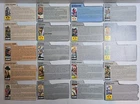 G.I. Joe File Card Lot  ARAH 1980s 20 Different File Cards