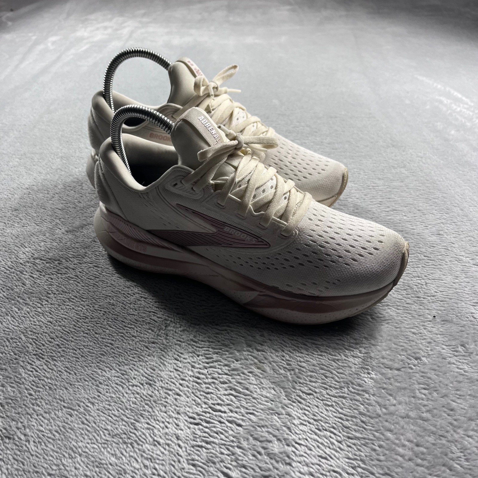 Brooks Adrenaline GTS 24 Women Running Shoes Cream Rose Gold ...