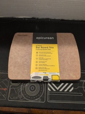 Epicurean Kitchen Series Cutting Board, 8''L x 6''W 3 Pack See Photos For Colors