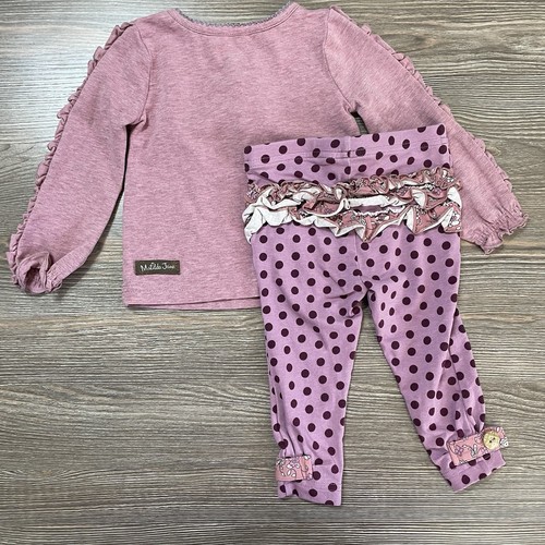Juego de 2 piezas usado en excelente estado Matilda Jane: Top y pantalones 6/12M, artículo 22913B y 22902T - Imagen 5 de 9