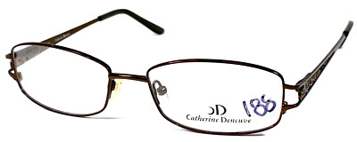 CATHERINE DENEUVE CD-300 NOS Dark Brown Matte Women s 52-16-135 Eyeglasses Frame