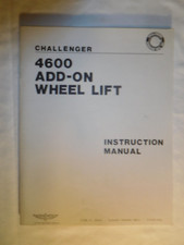 Vintage 1988 Challenger 4600 Wrecker Tow-truck Add-on Wheel Lift Manual