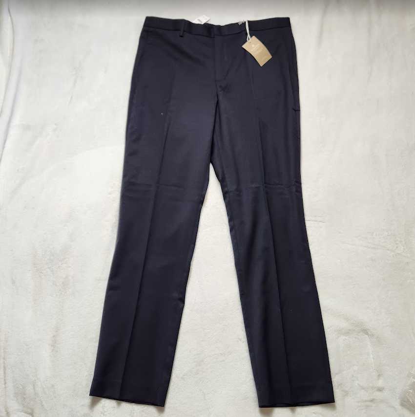 NEW MEN'S J CREW BOWERY SLIM FIT DRESS PANT IN WOOL BLEND CLASSIC NAVY