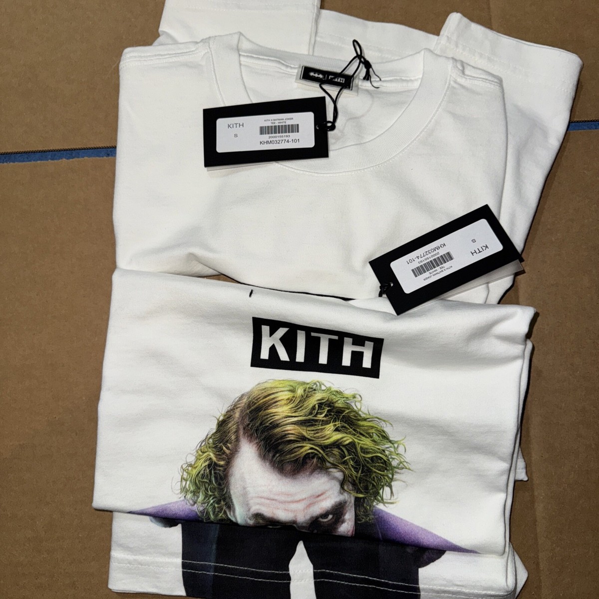 KITH × BATMAN JOKER★ロゴ 半袖Tシャツ White 送関込 Kith Batman Joker Tee Shirt - White Heath Ledger Dark Knight