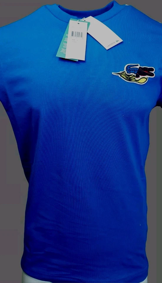 LACOSTE MARINA GRAPHIC FULL SLEEVE TOP CROC PAW PRINT BACK/ARM SIZE 3 RRP £125 - Image 4 of 4