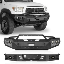 Hooke Road Front Rear Bumper W Winch Plate Bull Bar Fit 2007-2013 Toyota Tundra Hooke Road Front Rear Bumper W Winch Plate Bull Bar Fit 2007-2013 Toyota Tundra
