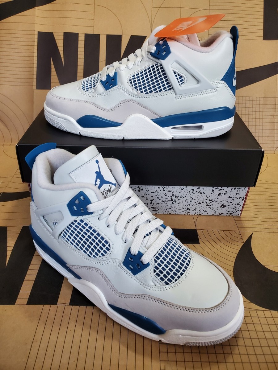 Nike Air Jordan 4 Retro GS Military Blue HF4281-141 Size 7Y