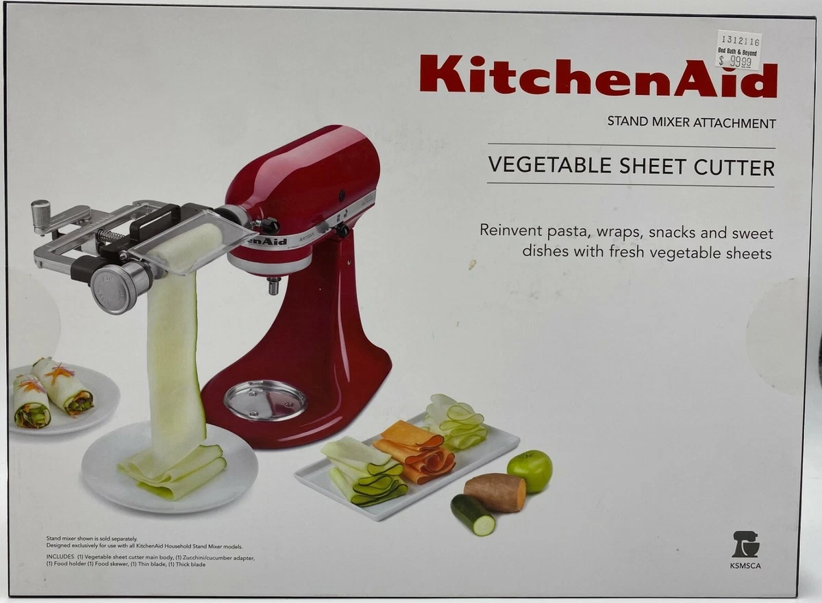 How To Use Your KitchenAid Vegetable Sheet Cutter Attatchment 