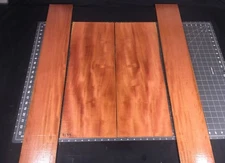 Hawaiian Curly Spanish Cedar Jumbo / Dreadnought Guitar Set #4675