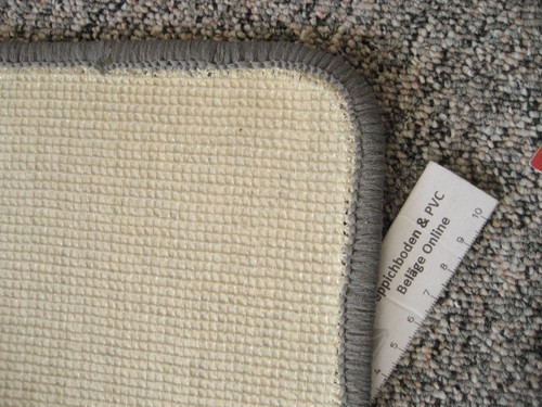 6904 Teppich 136x99 Kettelteppich grau rosa meliert robust günstig Kettelteppich - Bild 5 von 8