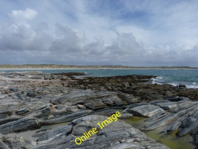 Photo 6x4 Wave-cut rocks on Rubha Port Scolpaig Balranald  c2012