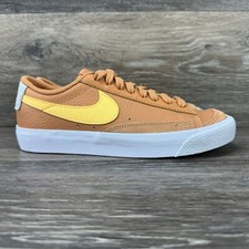 Nike Blazer Low '77 Casual Sneakers Orange Yellow DA4074-200 GS 4Y Women 5.5