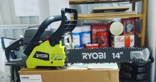 Ryobi RY3714 2-Cycle 14" 37cc Gas Chainsaw - Powerful & Durable - OPEN BOX