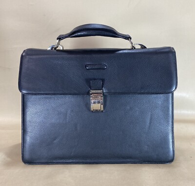 PIQUADRO Modus Male briefcase Leather Black - Double Gussets CA1152MO $499