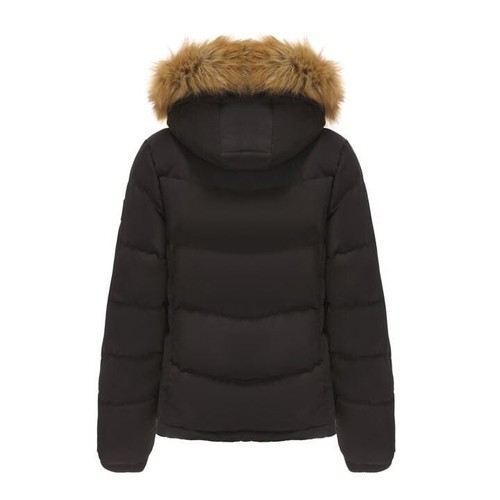 Abrigo Soulcal&Co 2 Cremallera Burbuja Mujer Negro Talla UK 10 (RefR17) - Imagen 2 de 2