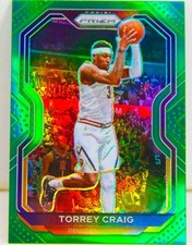 Torrey Craig 2020-21 Prizm Basketball Green Refractor Card #7 Denver Nuggets NBA