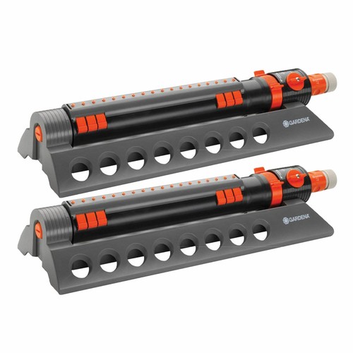 Gardena Comfort Aquazoom Oscillating Sprinkler With Adjustable Controls 2 Pack Ebay
