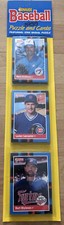 1988 Blister Pack Mark Eichhorn Blue Jays Lester Lancaster Cubs Bert Blyleven Tw