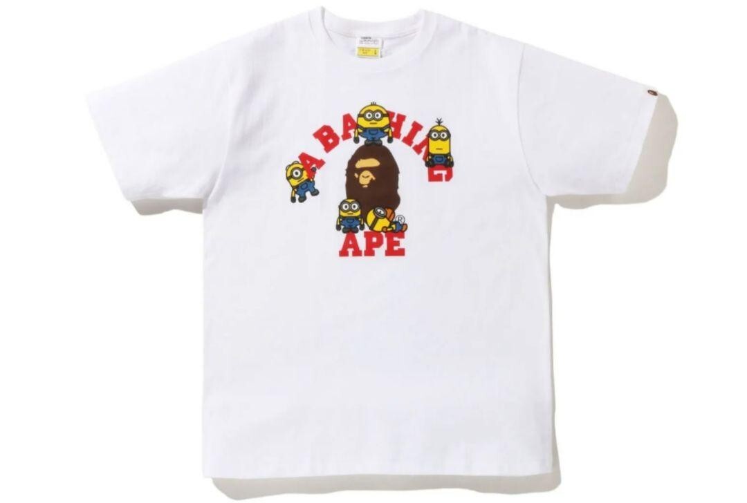 A BATHING APE◆Tシャツ/X MINIONS/XS/コットン/YLW/002TEI732901C A BATHING APE® x MINIONS: THE RISE OF GRU – us.bape.com