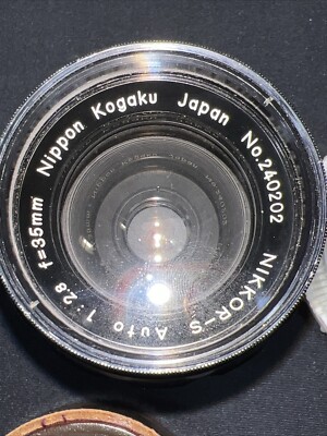 NIKKOR-S Auto 1:2.8 35mm レンズ Nippon Kogaku Japan Nikkor-S Auto 1:2.8 35MM Lens Set Of 6 Lens