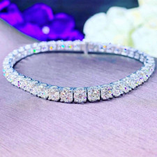11.24Ctw Round Cut Lab Created Moissanite Ten...