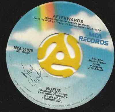 Rufus Tonight We Love Vinyl Single 7inch MCA Records