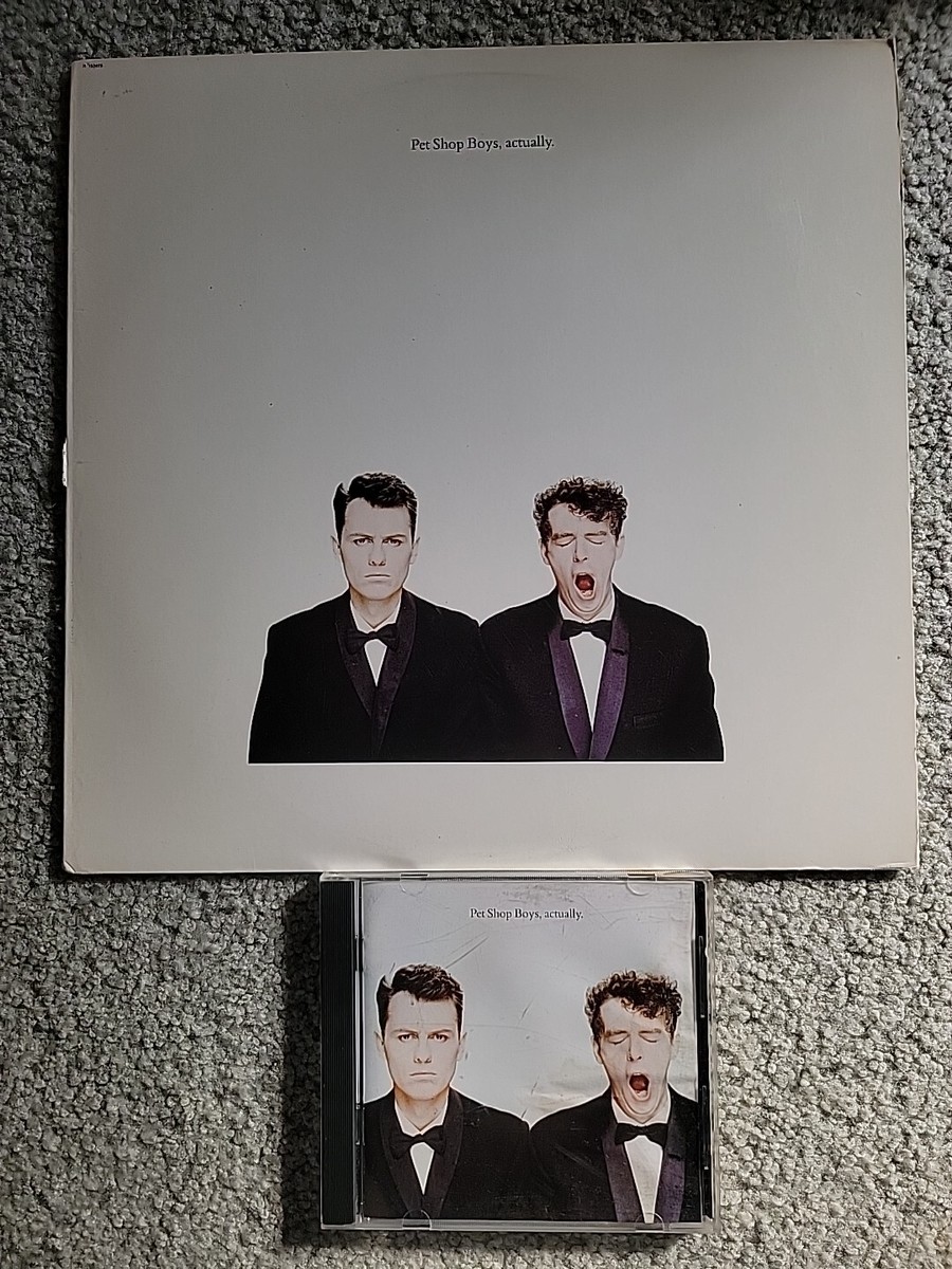 Pet Shop Boys Actually 1987 US 1st Press Album No UPC Code