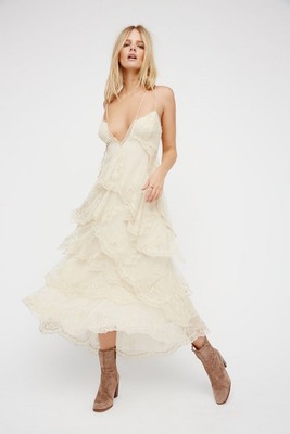 midi boho wedding dress