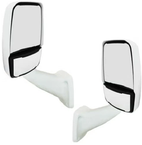 713803 Velvac White Class A Side Mounted Heated Remote Mirrors