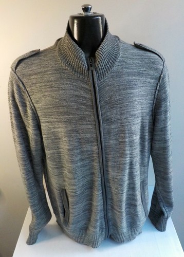 DKNY JEANS Zipper Front Mock Neck 