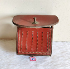 Vintage Primitive Handmade Leather Purse Pouch Decorative Old Collectible Leth90