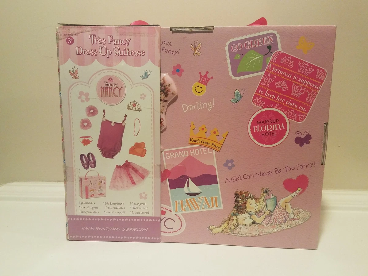 Fancy Nancy Tres Fancy Dress Up Suitcase Outfit Necklace Tiara
