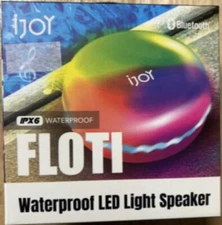IJOY FLOTI Waterproof IPX6 LED Light Up Speaker, Bluetooth