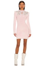 NWT LOVE SHACK FANCY Bellini Sweater Pink Dress Sz M-$495